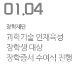 과학기술 인재육성 장학생 대상 장학증서 수여식 진행